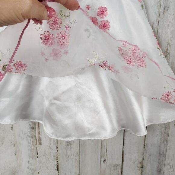 Youngland Baby Floral Dress White Pink Size 24 Months - Picture 6 of 9